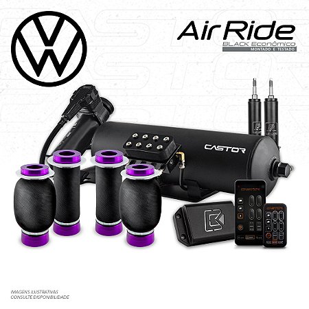 Kit Air Ride Black + Montado e Testado - 8mm | Volkswagen