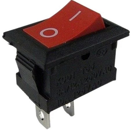 Chave Gangorra 2 Posições - Kcd1-101 Interruptor Liga/Desliga - Preto