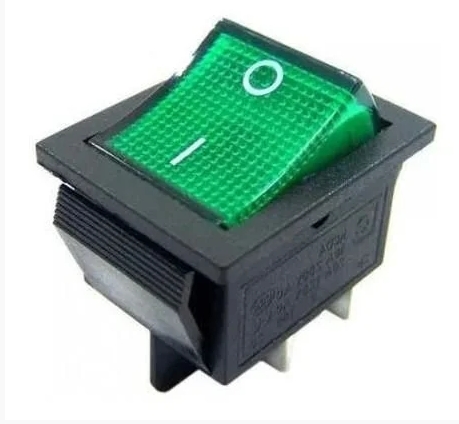 Chave Gangorra Kcd4-201N - Interruptor Liga/Desliga Verde