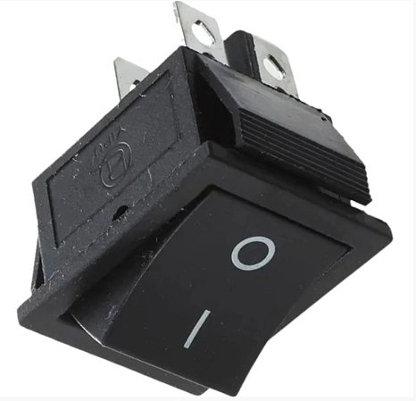 Chave Gangorra Kcd4-201C - Interruptor Liga/Desliga Preto