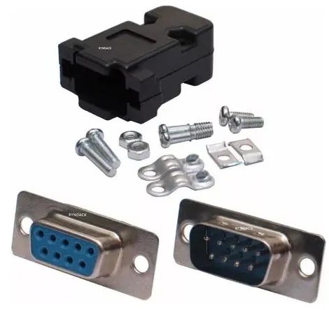 Kit 40x Db9 Macho + 40x Db9 Fêmea + 80x Capa Db9