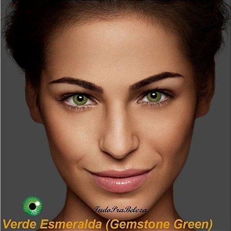 Lente Contato Verde Esmeralda Air Optix + Estojo + Brinde