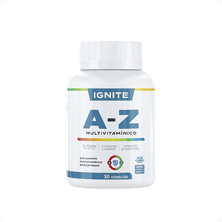 Ignite A-z 30 Cápsulas Vitamina E Minerais Essenciais