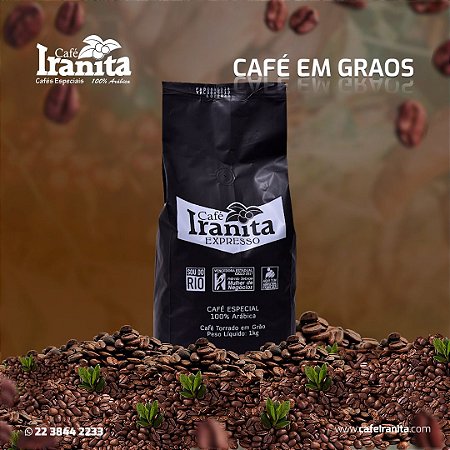 Café Iranita 100% Arábica Especial Torrado em Grão - 1Kg