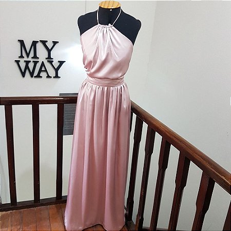 vestido longo para florista