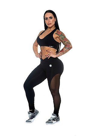 Legging Fashion Black Skull - Animal Gym Wear