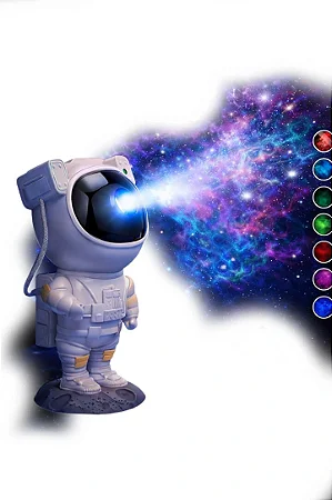 Projetor de Galáxias Abajur Estrelado