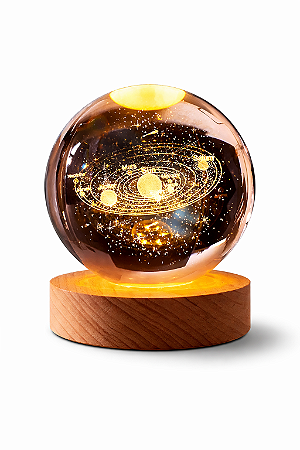 Lúmen+ Cosmos Crystal | Luminária Galáxia em Cristal 3D