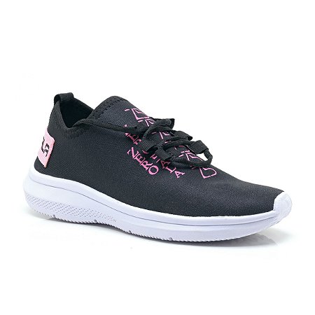 Tênis Feminino ZB Preto Rosa