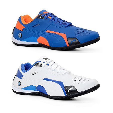 Kit 2 Tênis Puma Bmw Future Azul Celeste e Branco Azul