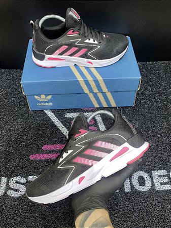 Tênis Adidas Run Preto Rosa