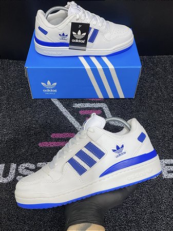 Tênis Adidas Forum 84 Low Branco Azul