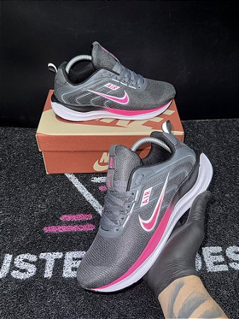 Tênis NK Air running V2 Grafite Rosa