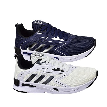 Kit 2 Tênis Adidas Run Azul e Branco