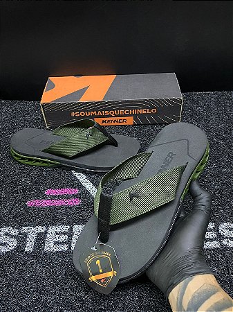 Chinelo Kenner Rakka Masculino Verde Militar