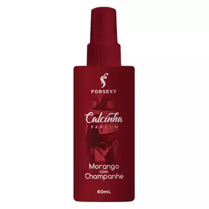 Perfume De Calcinha Afrodisíaco 60ml morango com champanhe