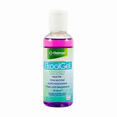 Álcool Gel Antisséptico 70% Ecológico Ekoolgel Ekobrazil 120ml