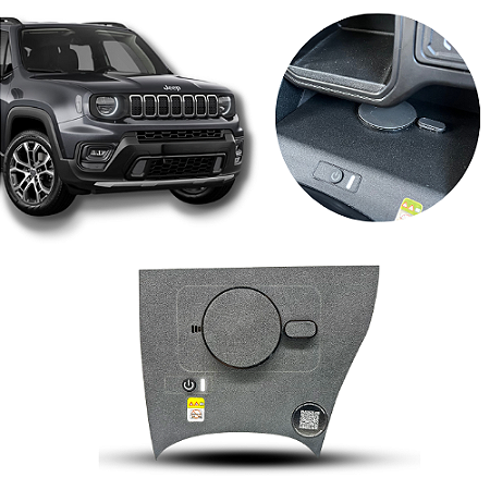 Carregador de Celular por Indução Naf Tech para Jeep Renegade 2019/2026