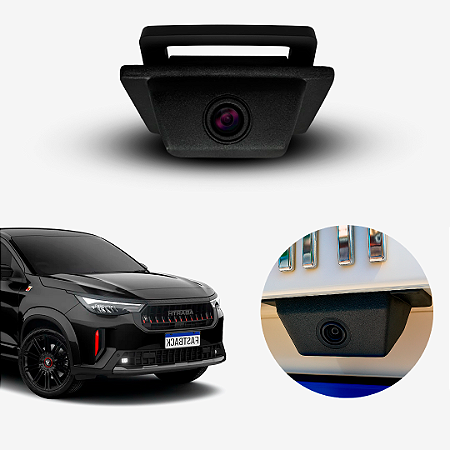 Moldura Anti Furto Câmera de Ré Naf Tech para Fiat Fastback 2022/26