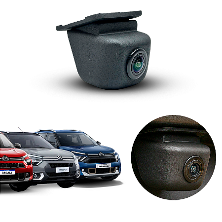 Câmera de Ré Linha Fixa Naf Tech para Linha Citroën C3/ Air Cross/ Basalt 2022/2026