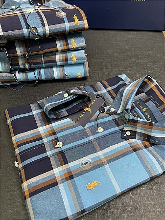 CAMISA RALPH LAUREN AZUL XADREZ