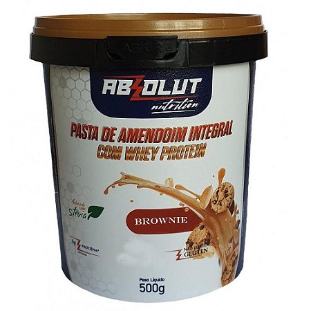PASTA DE AMENDOIM ABSOLUT BROWNIE 500G