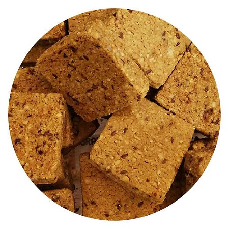 COOKIES DE AMENDOIM C/ LINHAÇA E CAST. D 100G