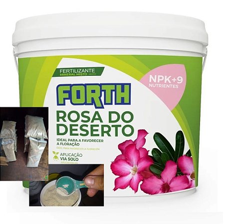 Adubo Fertilizante Forth Rosa Do Deserto - Adubo Sempre Flores