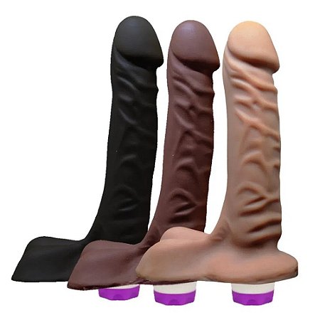 Prótese com escroto 19,5cm X 4,5cm - Vibrador