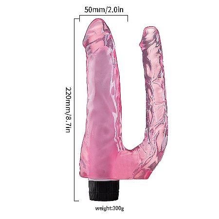 Prótese Realístico Duplo com vibrador