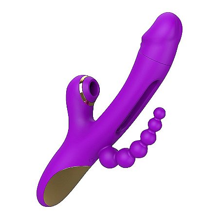 Vibrador de Ponto G e clitóris com Pulsação e Dedilhar Slap - Ktree