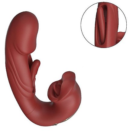 Vibrador Dedilhar com Boca e Língua
