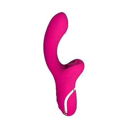 Vibrador com Estimulo Ponto G e Sugador de Clitóris - Lord