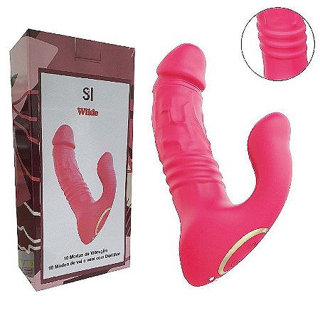 Vibrador de Ponto G e Clitóris com Vai e Vem - Wilde - Controle APP