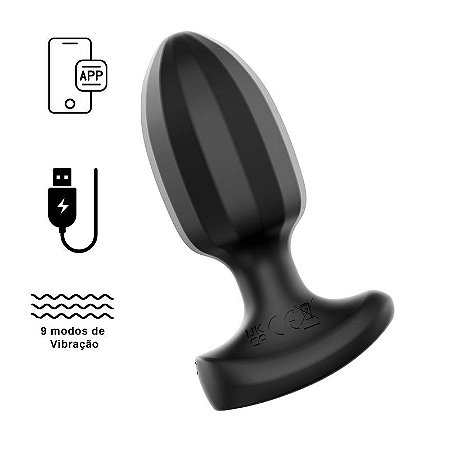 Plug Anal Vibrador - Contole por APP