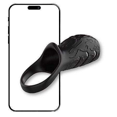 Capa Peniana com Anel - Vibrador e controle por APP