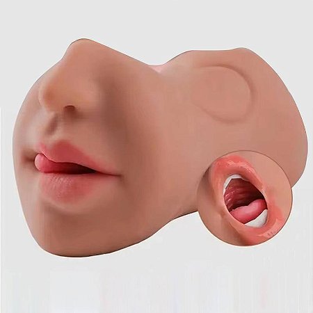 Masturbador com Boca Vagina e Ânus - Cyberskin