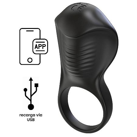 Anel Peniano Com Vibro e controle por APP - SNAKE