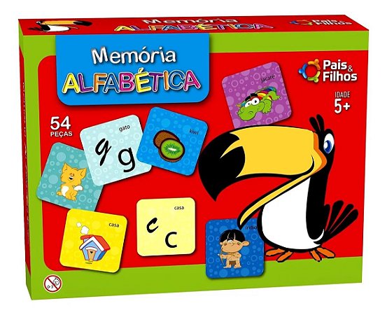 Jogo Memória Alfabética Divertido E Educativo Pais E Filhos