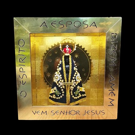 NICHO NOSSA SENHORA DE APARECIDA COM IMAGEM DE RESINA