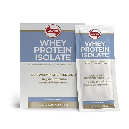 WHEY PROTEIN ISOLATE 15 SACHÊS DE 15G VITAFOR