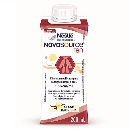 Novasource REN baunilha 200ML (KIT C/ 6 UNIDADES) - NESTLÊ
