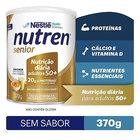 NUTREN SENIOR SEM SABOR 370g NESTLÊ