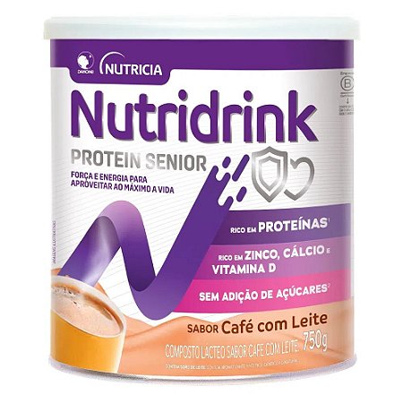 NUTRIDRINK PROTEIN SENIOR - CAFE C  LEITE - 750G -