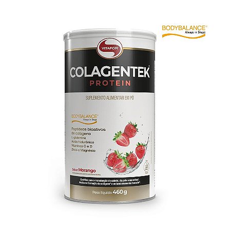 COLAGENTEK PROTEIN LATA 460G SABOR MORANGO - VITAFOR