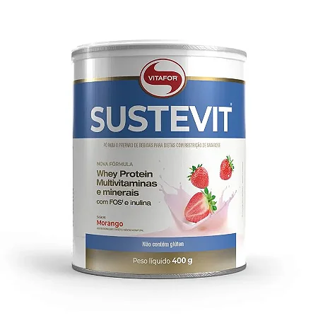 SUSTEVIT LATA 400G MORANGO - VITAFOR