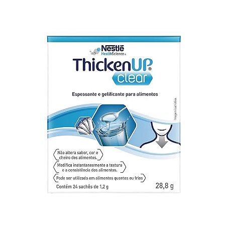 THICKEN Up CLEAR Espessante de Alimentos Líquidos 24 Sachês- Nestlé