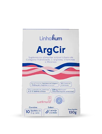ARG CIR - SUPLEMENTO PRÉ E PÓS CIRURGIA - CX 10 SACHÊS DE 13G-HUMANLIN