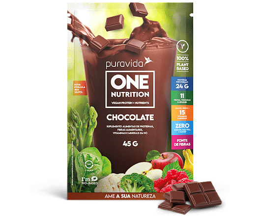 ONE NUTRITION VEGAN CHOCOLATE 45G  PURA VIDA