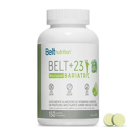 Belt +23 Bariatric Mastigavel Mousse de Limao 150 PAST.